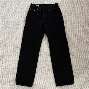 Levi's Black Straight Leg Jeans